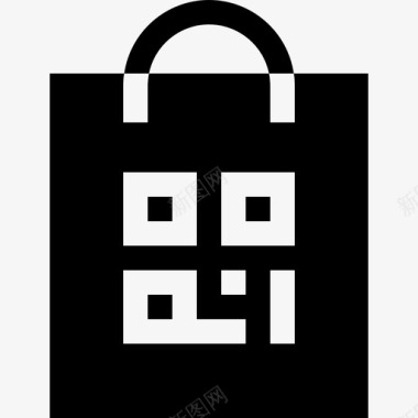 购物袋智能城市21装满图标图标