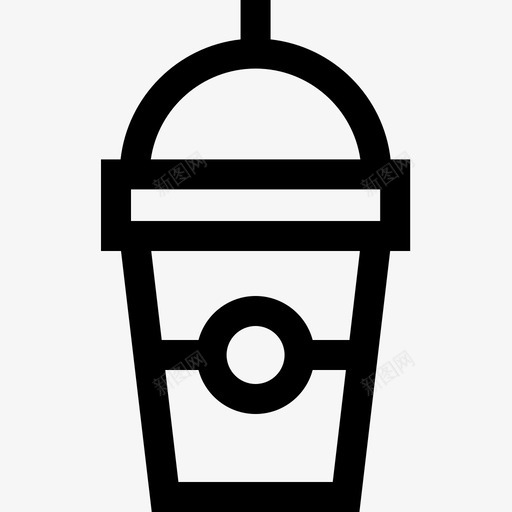纸杯12号咖啡厅直线型图标svg_新图网 https://ixintu.com 12号咖啡厅 直线型 纸杯