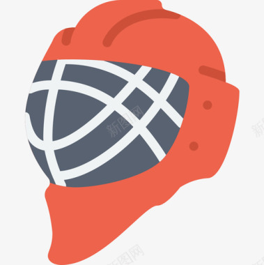 头盔冬季运动27扁平图标图标