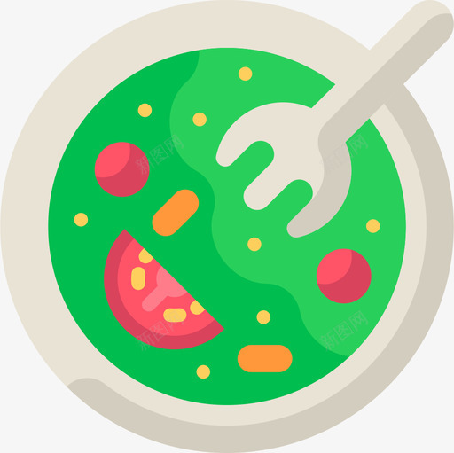 沙拉纯素食品5平淡图标svg_新图网 https://ixintu.com 平淡 沙拉 纯素 食品