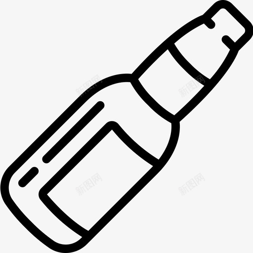 啤酒瓶容器线性图标svg_新图网 https://ixintu.com 啤酒瓶 容器 线性