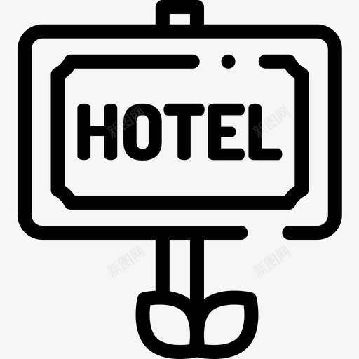 酒店标志旅行215直线图标svg_新图网 https://ixintu.com 旅行 标志 直线 酒店