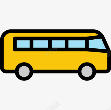 公交交通100线颜色图标图标