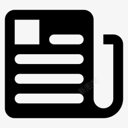 新闻内容报纸公告内容图标高清图片