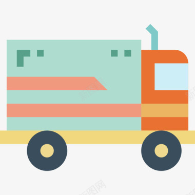 运输卡车运输152扁平图标图标