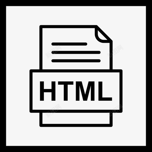 html文件文档图标文件类型格式svg_新图网 https://ixintu.com 41种文件格式 html文件文档图标 文件类型 格式