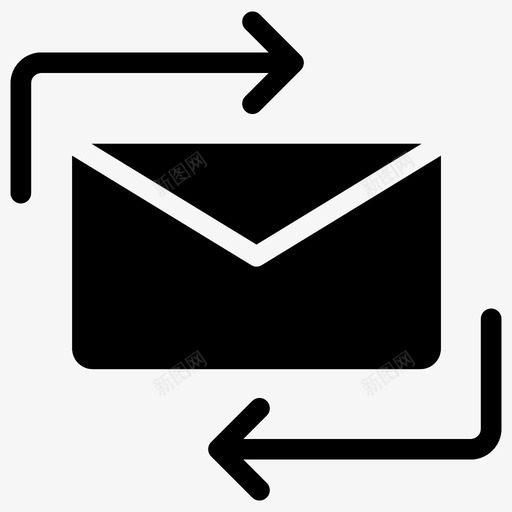 重新发送邮件电子邮件转发邮件图标svg_新图网 https://ixintu.com 最终字形图标 电子邮件 转发邮件 重新发送邮件