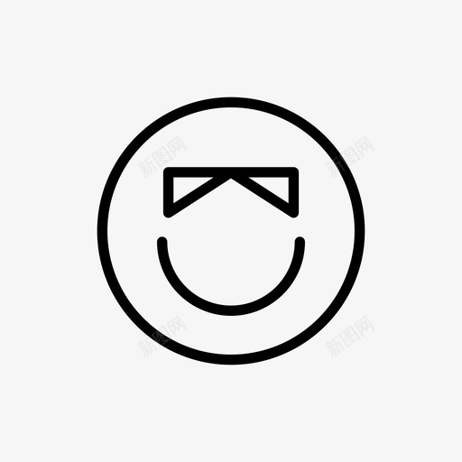表情符号脸情绪图标svg_新图网 https://ixintu.com 微笑 情绪 脸 表情符号 表情线