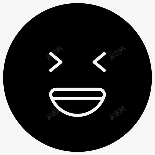 开心脸表情符号情感图标svg_新图网 https://ixintu.com 图标 开心 情感 符号 表情