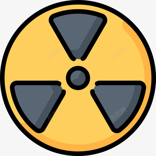 放射性化学25线性颜色图标svg_新图网 https://ixintu.com 化学 放射性 线性 颜色