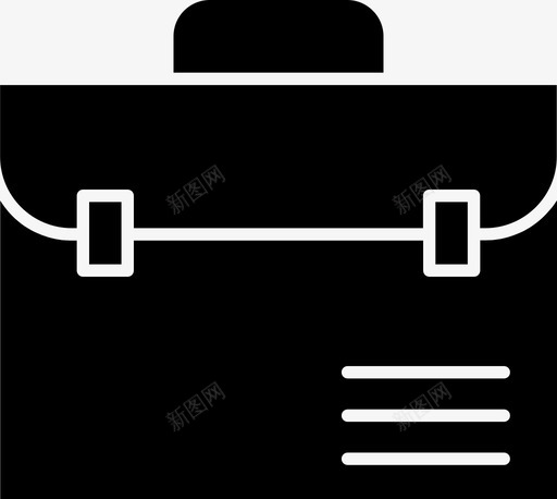 公文包包购物图标svg_新图网 https://ixintu.com 公文包 包 房子 手提箱 流线型 购物