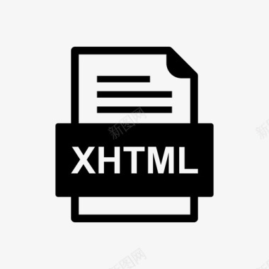 xhtml文件文档图标文件类型格式图标