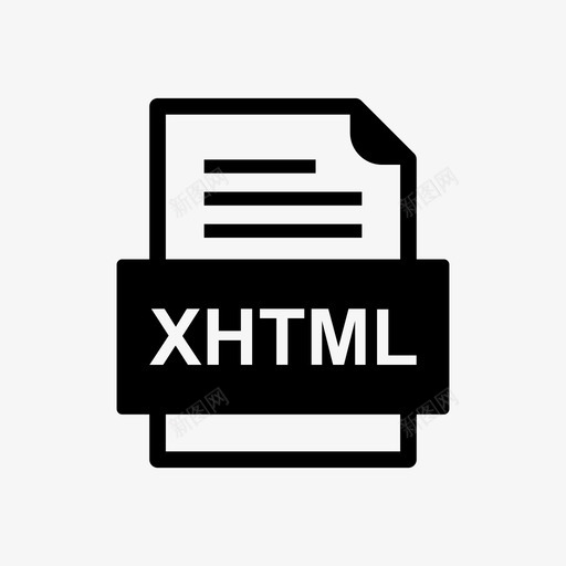 xhtml文件文档图标文件类型格式svg_新图网 https://ixintu.com 41种文件格式 xhtml文件文档图标 文件类型 格式