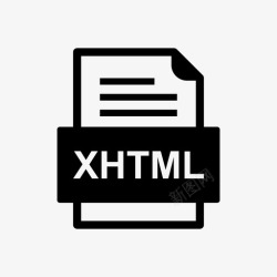 XHTML文件xhtml文件文档图标文件类型格式高清图片