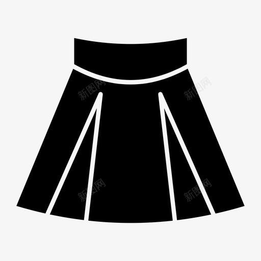 连衣裙裙子衣服图标svg_新图网 https://ixintu.com 衣服 裙子 连衣裙