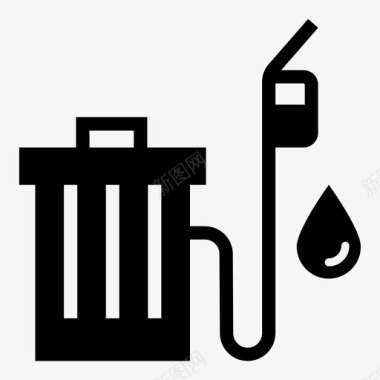 回收垃圾生物燃料生态图标图标