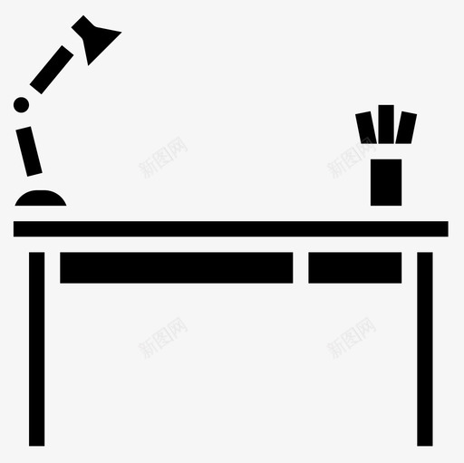 桌子家具109填充物图标svg_新图网 https://ixintu.com 填充 家具 桌子