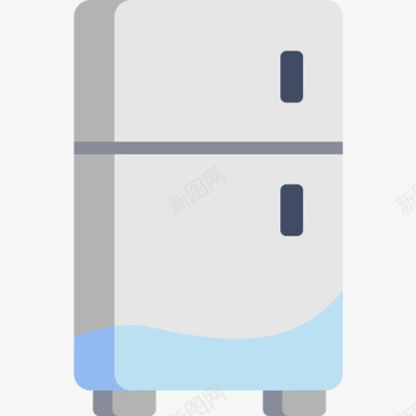 冰箱电子62扁平图标图标