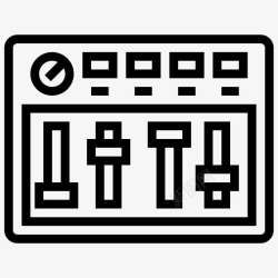 线路调整均衡器调整音乐图标高清图片