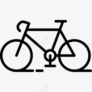 自行车赛车交通工具图标图标
