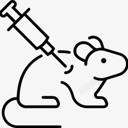 选择科学大鼠动物试验皮下注射图标高清图片