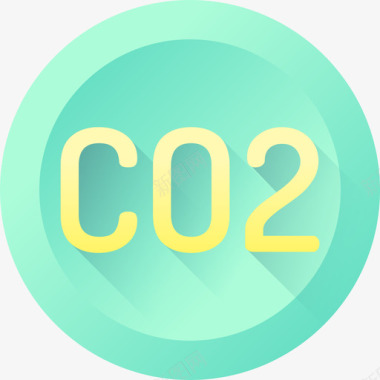 二氧化碳生态162颜色图标图标
