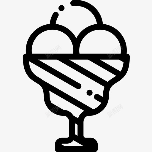 冰淇淋23号咖啡厅直列式图标svg_新图网 https://ixintu.com 23号 冰淇淋 列式 咖啡厅 直列