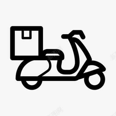 自行车送货快速图标图标