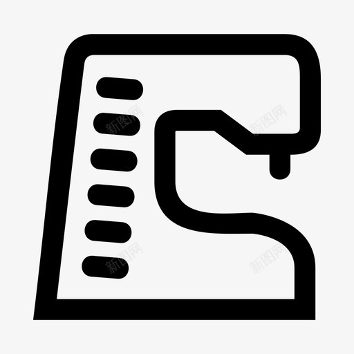 缝纫机工艺裁缝图标svg_新图网 https://ixintu.com 工艺 缝纫机 裁缝