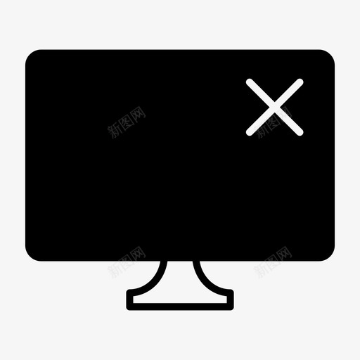 删除取消监视器关闭图标svg_新图网 https://ixintu.com 关闭 删除 取消 屏幕 监视器