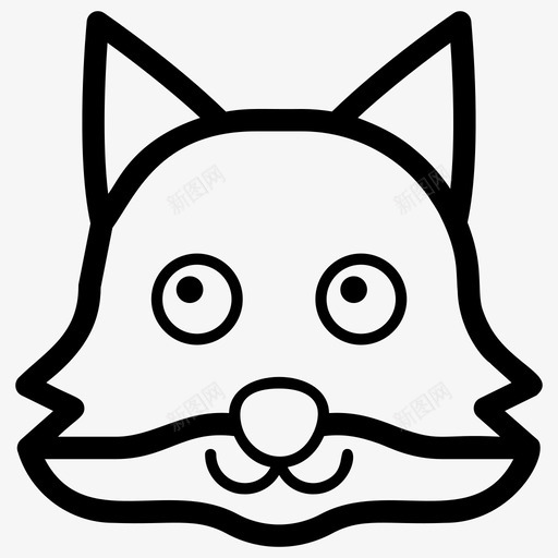 狗脸动物表情符号图标svg_新图网 https://ixintu.com 动物 向量 哺乳动物 图标 宠物 狗脸 符号 表情