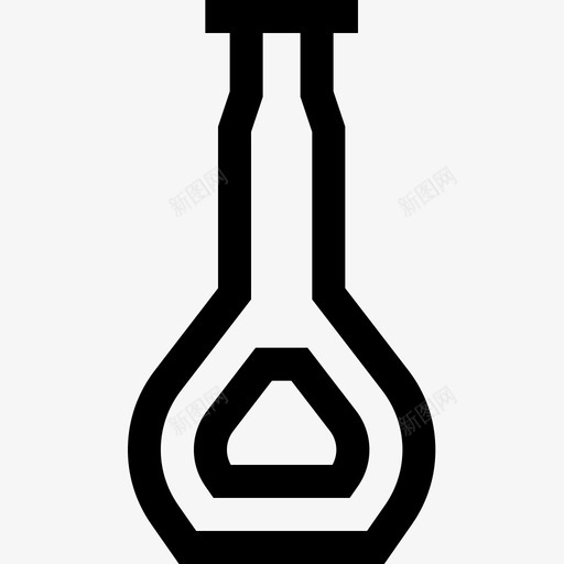 烧瓶化学31线性图标svg_新图网 https://ixintu.com 化学 烧瓶 线性