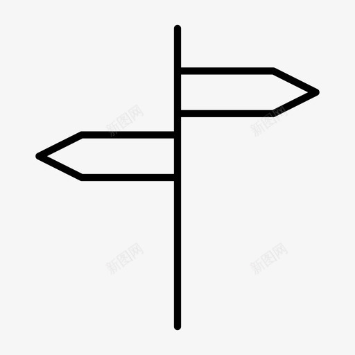 方向箭头选择图标svg_新图网 https://ixintu.com 方向 有趣的假期大纲 箭头 路标 路线 选择