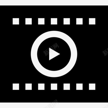 电影院带音频和视频21已填充图标图标