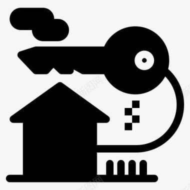 家房子房子钥匙图标图标