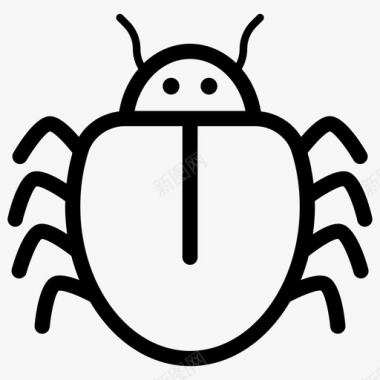 虫跳蚤昆虫图标图标