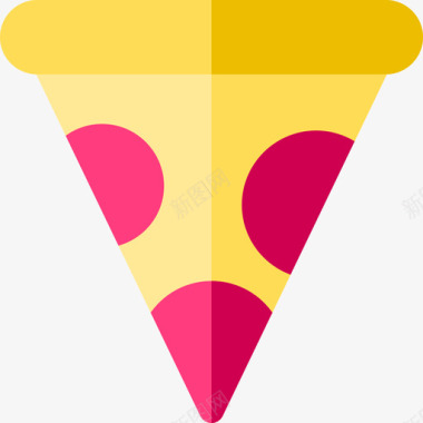 披萨派对庆典9扁平图标图标