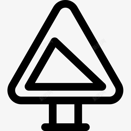 坡度信号和禁止3线性图标svg_新图网 https://ixintu.com 信号 坡度 禁止 线性