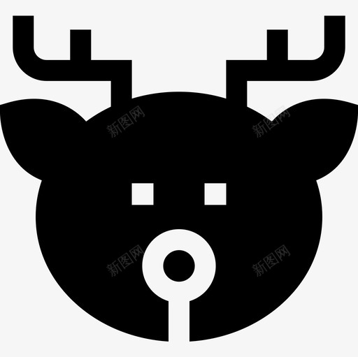 鹿圣诞玩具满满的图标svg_新图网 https://ixintu.com 圣诞玩具满满的 鹿