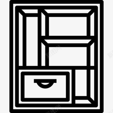 线性家具橱柜126图标图标