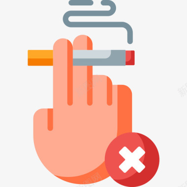 戒烟戒烟7平淡图标图标