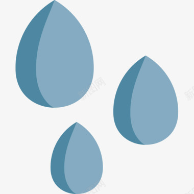 水滴天气165平坦图标图标