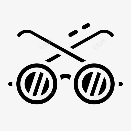 太阳镜眼镜时尚图标svg_新图网 https://ixintu.com 公路旅行 夏季 太阳镜 时尚 眼镜