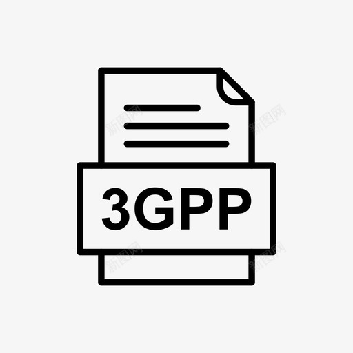 3gpp文件文件图标文件类型格式svg_新图网 https://ixintu.com 3gpp 41种 图标 文件 格式 类型