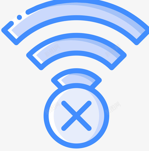 Wifi移动接口4蓝色图标svg_新图网 https://ixintu.com Wifi 接口 移动 蓝色