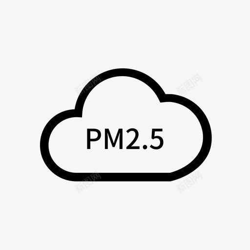 PM2.5svg_新图网 https://ixintu.com PM2.5