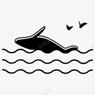 鲸鱼动物水图标图标