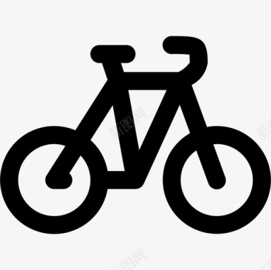 自行车运输125直线图标图标
