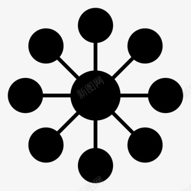 共享网络网络社交媒体图标图标