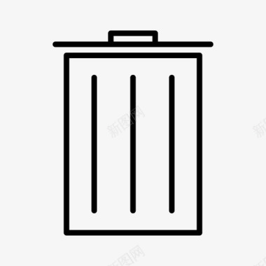 垃圾桶垃圾回收工作大纲图标图标
